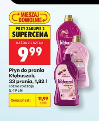 Płyn do prania Kłębuszek promocja w Biedronka