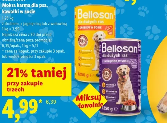 Mokra karma dla psa promocja w Lidl