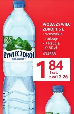 Woda Żywiec Zdrój 1.5L promocja w Selgros