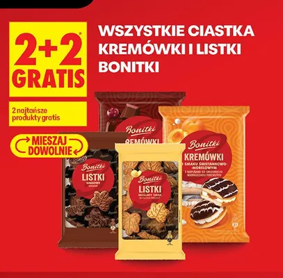 Ciastka Kremówki I Listki Bonitki promocja w Biedronka