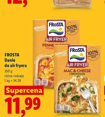Danie do air fryera Frosta Mac & Cheese z brokułem promocja w Lidl