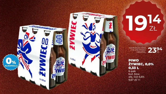 Piwo Żywiec 6-pak promocja w Duży Ben