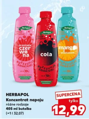 Koncentrat napoju różne rodzaje promocja w Kaufland