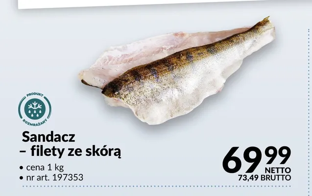 Sandacz filety ze skórą promocja w Makro