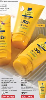 Nawilżający krem do opalania z SPF 50+ Avon Care Sun+ promocja w AVON