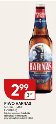 Piwo Harnaś Carlsberg promocja w Chata Polska