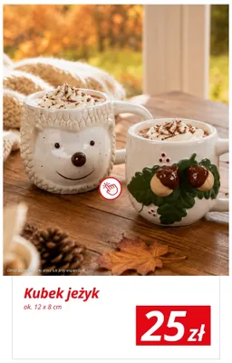 Kubek jeżyk 12x8 cm promocja w KiK