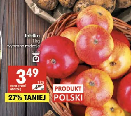 Jabłka promocja w Delikatesy Centrum