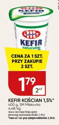 Kefir Kościan 1,5% promocja w Chata Polska