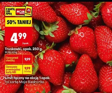 Truskawki promocja w Biedronka