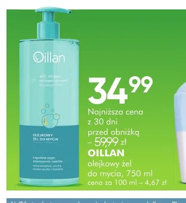 Olejkowy żel do mycia Oillan promocja w Super-Pharm