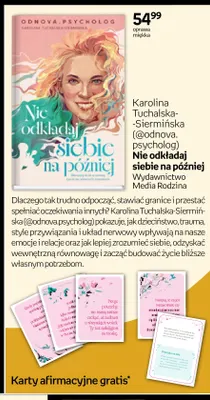 Książka Nie odkładaj siebie na później Karolina Tuchalska-Siermińska Wydawnictwo Media Rodzina promocja w Empik