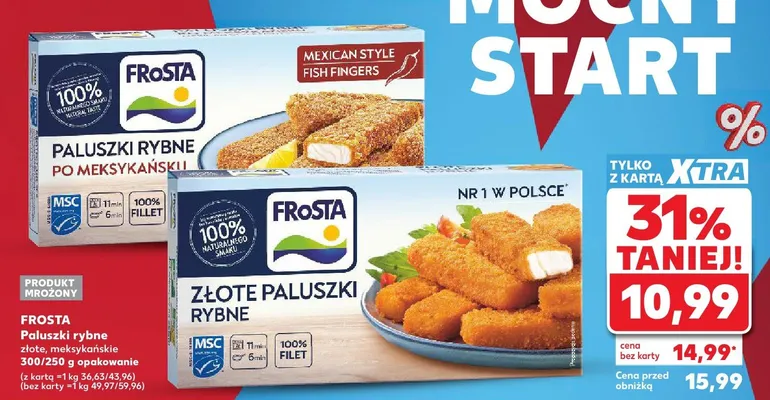 Paluszki rybne złote promocja w Kaufland