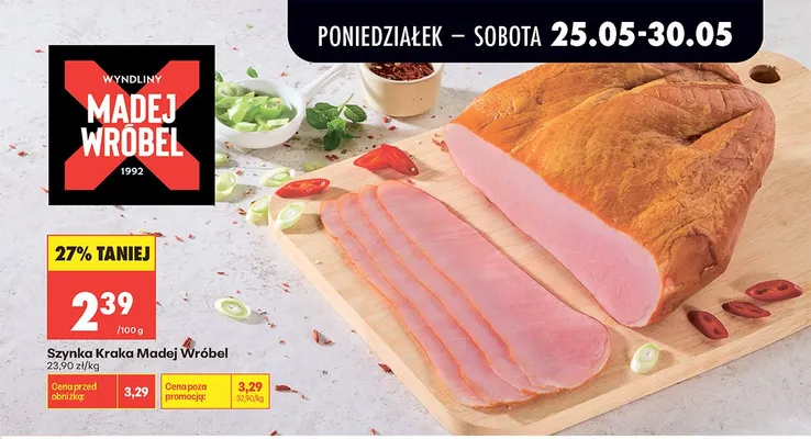 Szynka Kraka Madej Wróbel promocja w Biedronka