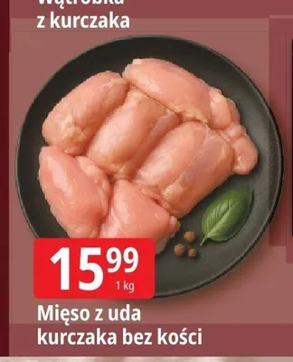Mięso z uda kurczaka bez kości promocja w Leclerc