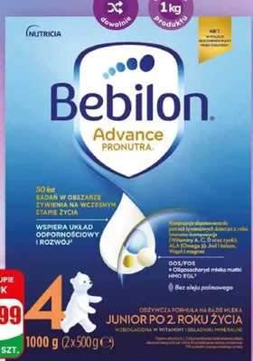 Mleko Bebilon Advance 4 promocja w Dino