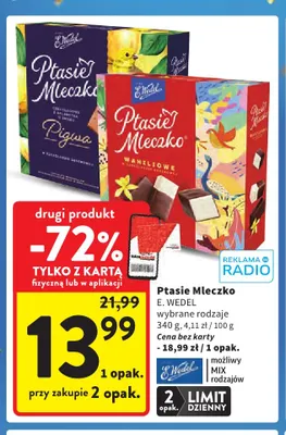 Ptasie Mleczko waniliowe promocja w Intermarche