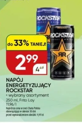 Napój energetyzujący rockstar promocja w Chata Polska