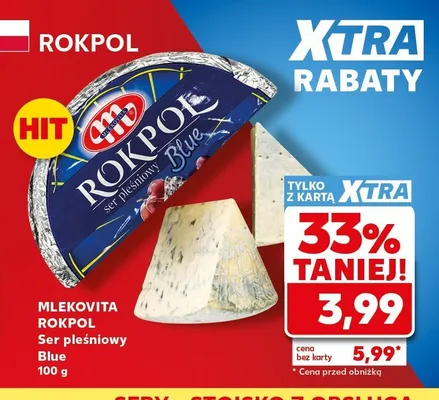 Ser pleśniowy Blue ROKPOL MLEKOVITA promocja w Kaufland