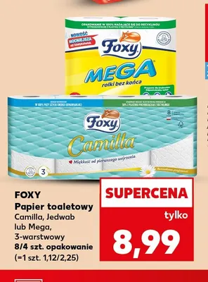 Papier toaletowy 3-warstwowy Foxy Jedwab promocja w Kaufland