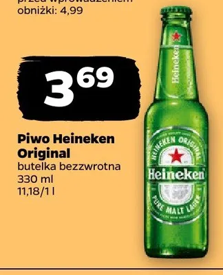 Piwo Heineken Original promocja w Netto