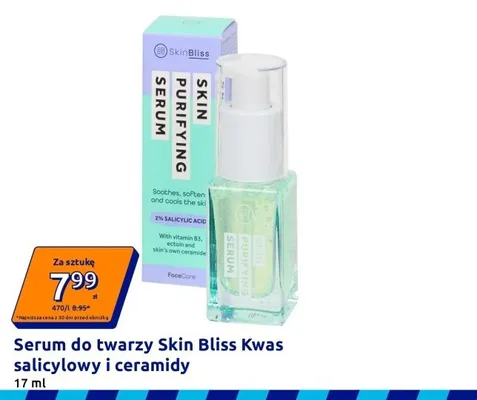 Serum do twarzy Skin Bliss Kwas salicylowy i ceramidy promocja w Action