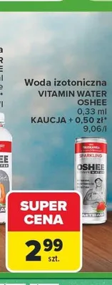 Woda izotoniczna Vitamin Water Oshee Sparkling promocja w Carrefour