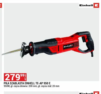 Piła szablasta Einhell TE-AP 950 E promocja w Merkury Market