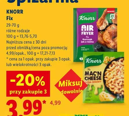 Fix Knorr promocja w Lidl