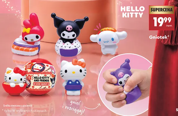 Gniotek Hello Kitty promocja w Biedronka