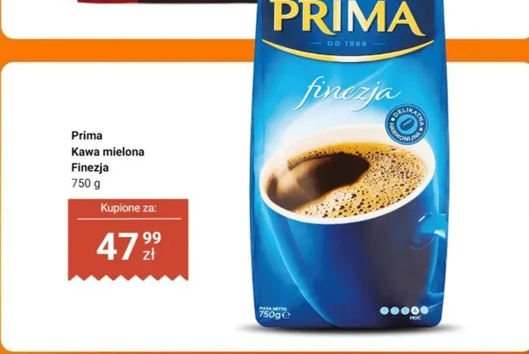 Kawa mielona Prima Finezja promocja w Dino