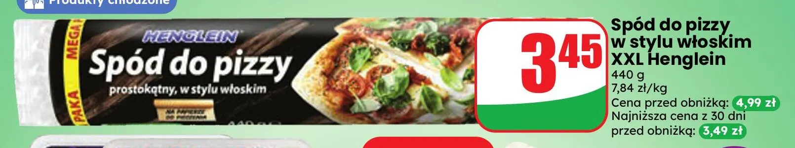 Spód do pizzy w stylu włoskim XXL Henglein promocja w Dino