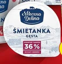 Śmietanka gęsta 36%  promocja w Biedronka