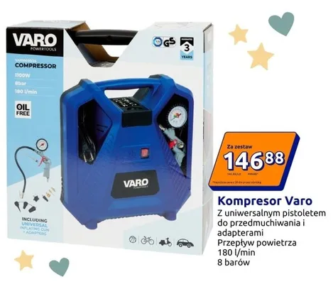 Kompresor Varo promocja w Action