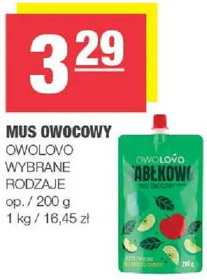 Mus owocowy jabłkowy promocja w SPAR