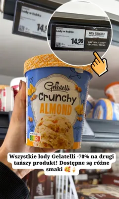 Lody Gelatelli Crunchy Almond promocja w Lidl
