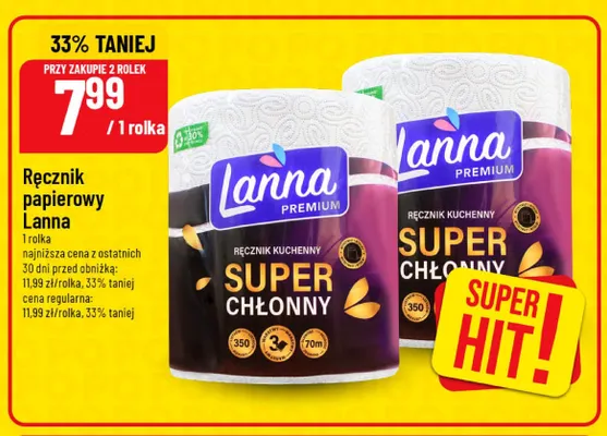Ręcznik papierowy Lanna promocja w POLOmarket