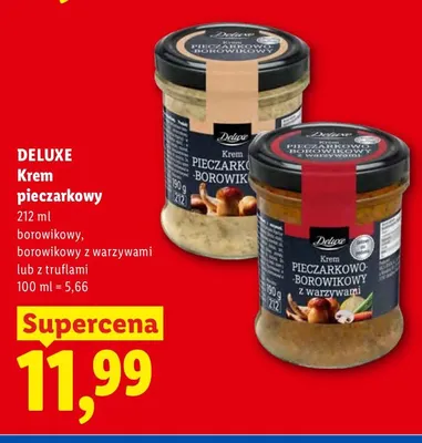 Krem pieczarkowy borowikowy Deluxe promocja w Lidl