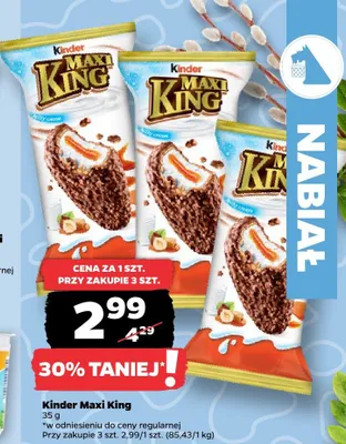 Kinder Maxi King promocja w Netto
