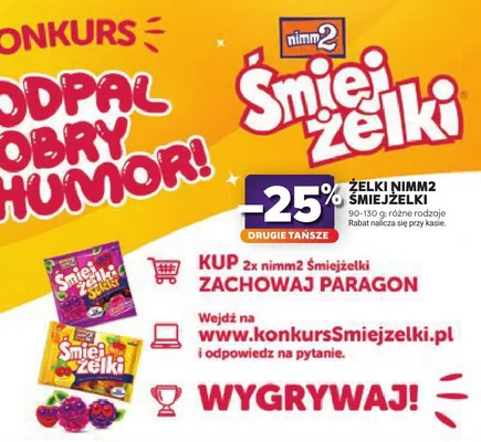 Żelki nimm2 Śmiejżelki promocja w Stokrotka
