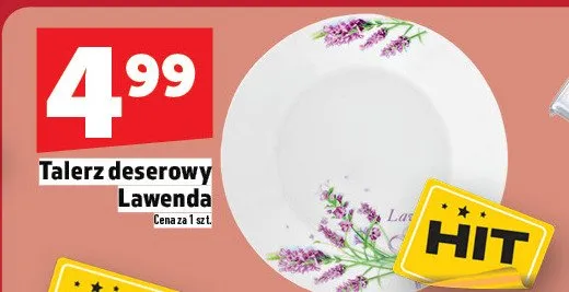 Talerz deserowy Lawenda promocja w TOPAZ