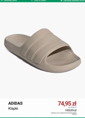 Klapki Adidas promocja w Deichmann