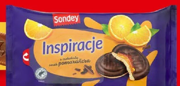 Ciastka Inspiracje smak pomarańcza Sondey promocja w Lidl