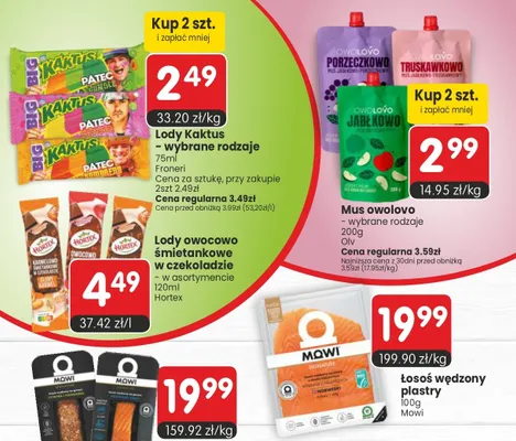 Łosoś wędzony plastry Mowi promocja w Market Point