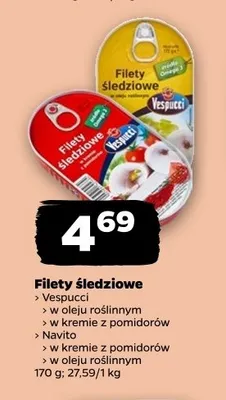 Filety śledziowe w oleju roślinnym Navito promocja w Netto