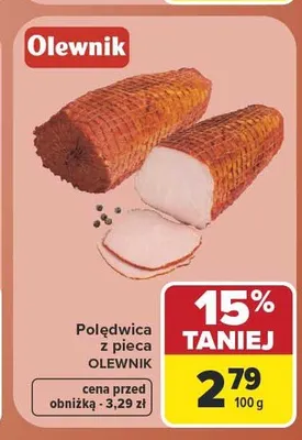Polędwica z pieca Olewnik promocja w Carrefour Market
