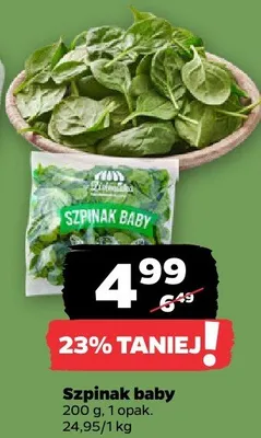 Szpinak baby promocja w Netto