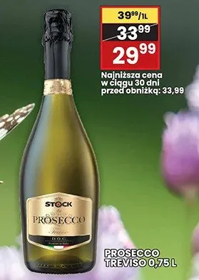 Wino musujące Prosecco Treviso Stock promocja w Wafelek