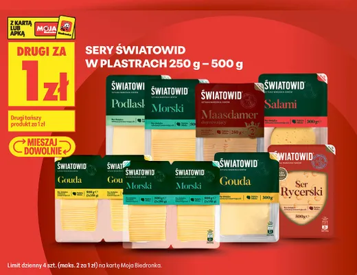 Ser w plastrach Światowid Podlaski promocja w Biedronka