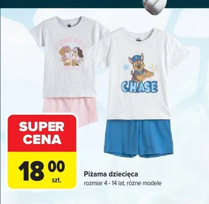 Piżama dziecięca 86-116 ps patrol promocja w Carrefour Market